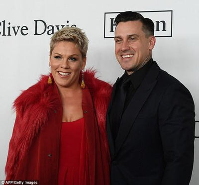 DAILY MAIL - SPOTTED PINK at Clive Davis' pre-Grammy gala