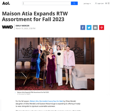 Aol - Maison Atia Expands RTW Assortment For Fall 2023